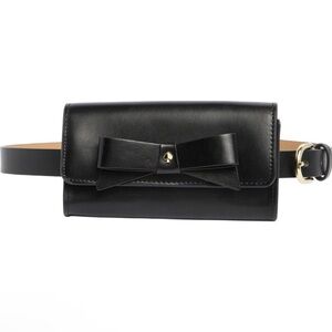 Kate Spade New York Bow Belt Bag Black Leather